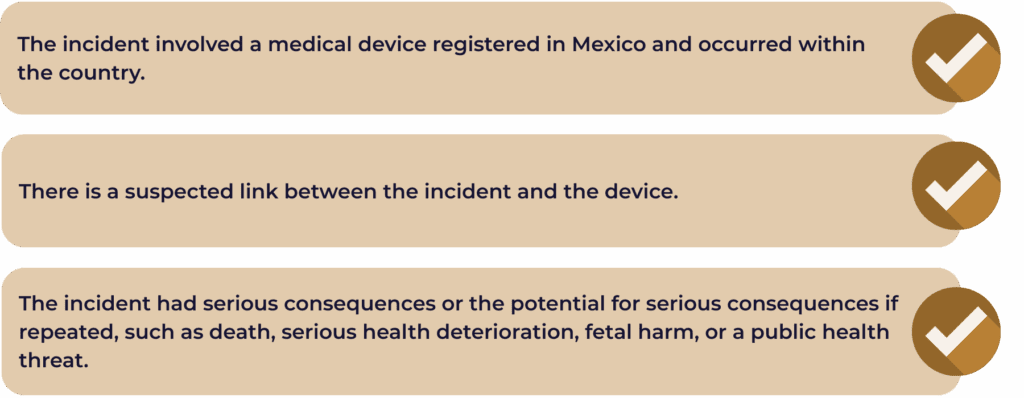 Technovigilance: PMS Reporting Requirements in Mexico.